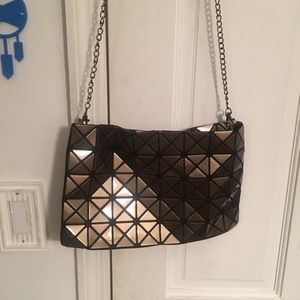 Italian geometric nighttime purse
